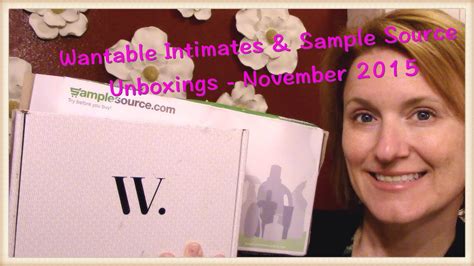 Wantable Intimates Sample Source Unboxings November Youtube