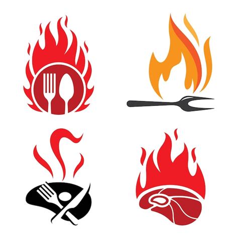 Premium Vector Hot Grill Logo Images Illustration