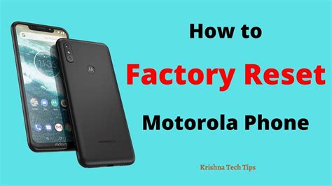 How To Hard Reset Factory Reset Motorola Phone Youtube