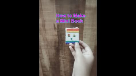 How To Make A Mini Book Diy Tutorial Youtube