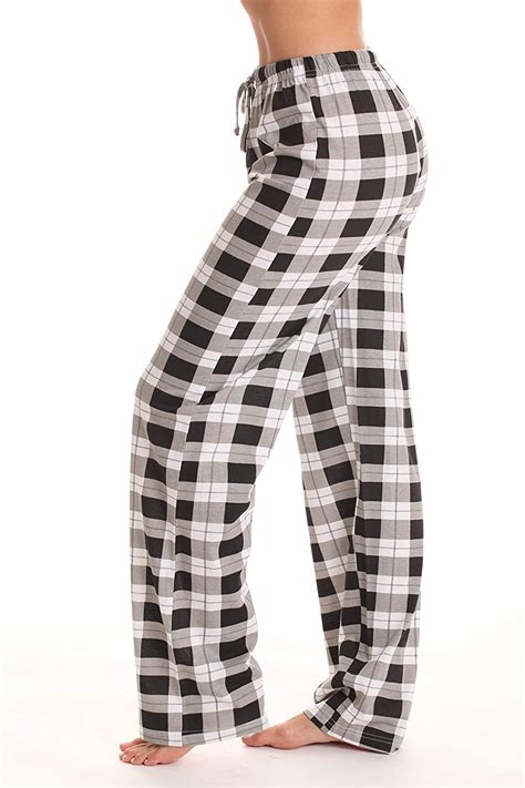 Just Love 100 Cotton Jersey Women Plaid Pajama Pants Sleepwear At