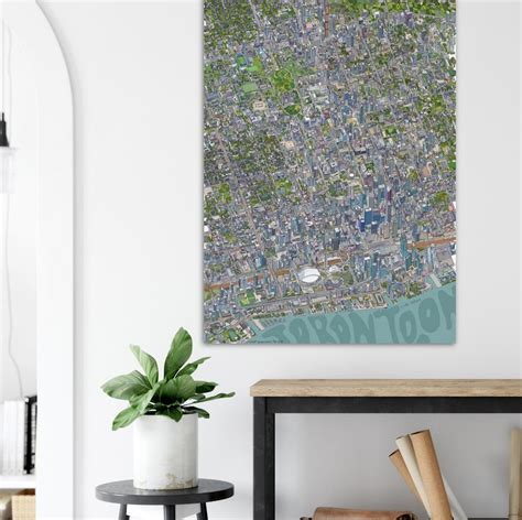 Map of Toronto Downtown, Toronto Subway Map - Etsy