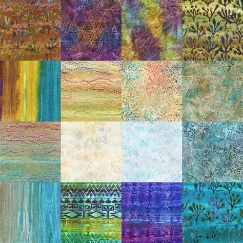 Robert Kaufman Artisan Batiks Desertscapes Jelly Roll By Lunn Studios