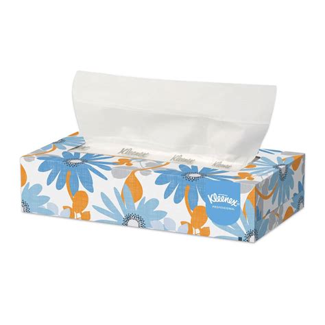 Kleenex White Facial Tissue 2 Ply White Pop Up Box 100 Sheetsbox