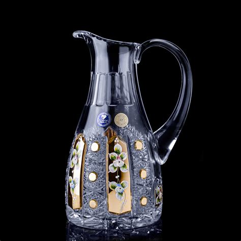 Bohemia Crystal Water Jug Bohemia Crystal Original Crystal From Czech Republic