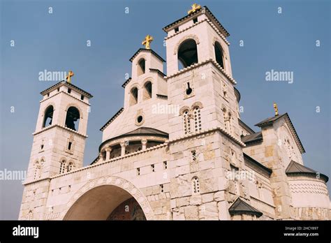 Cathedral Of The Resurrection Of Christ In Podgorica Montenegro Stock