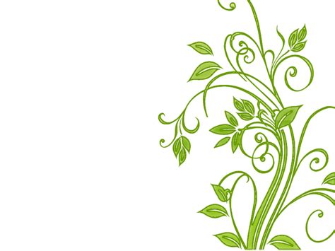 Green Floral Border Transparent Image