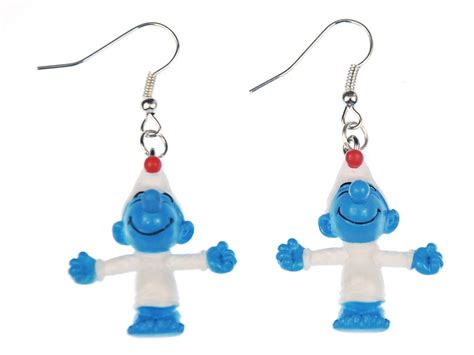 Smurf Earrings Miniblings Comic Cartoon Etsy