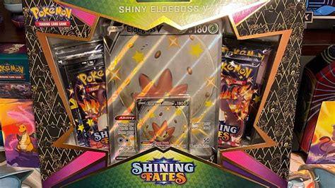 Pokemon Shining Fates Shiny Eldegoss V Box Opening Youtube