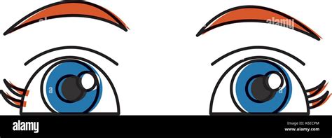 Beautiful eyes cartoon Stock Vector Image & Art - Alamy