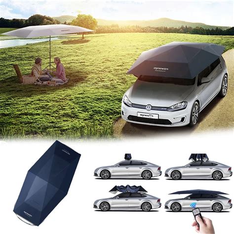 4 5M Folding Waterproof Full Automatic Car Cover Umbrella Car Sun Shade