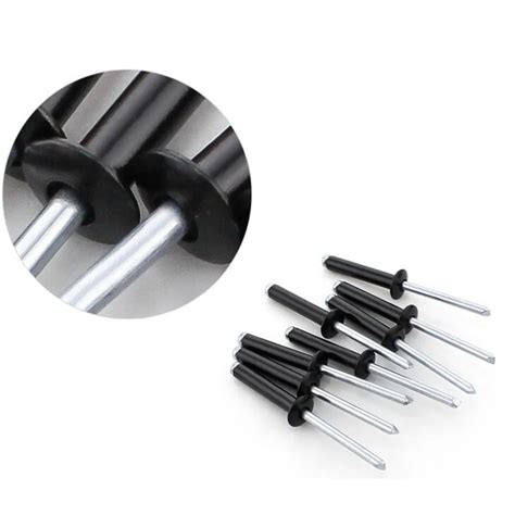 Pcs M X Black Aluminum Pop Blind Rivet Core Pulling Decoration