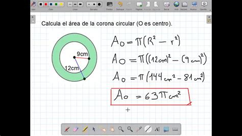 To Primaria Superficie De Figuras Geom Tricas Circulares Ii Youtube