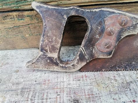 Vintage Saw Hand Tool Rusty Saw Tool For Cutting On Etsy