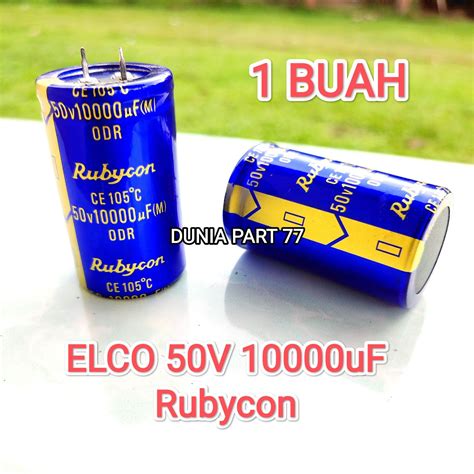 Elco Uf V Rubycon Capacitor Elco Uf Lazada Indonesia