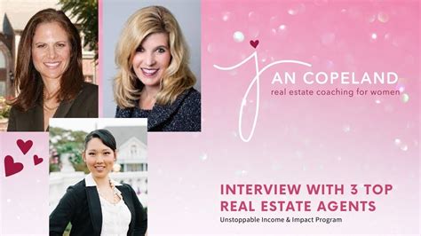 Interview With Three Top Women Real Estate Agents Youtube