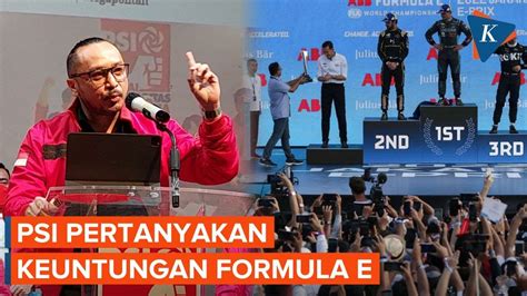 Ketum PSI Giring Ganesha Minta Transparansi Anggaran Formula E YouTube