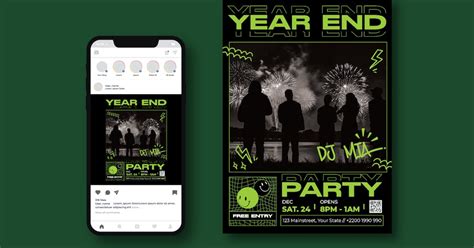 Year End Party Flyer, Print Templates ft. alternative & bar - Envato ...