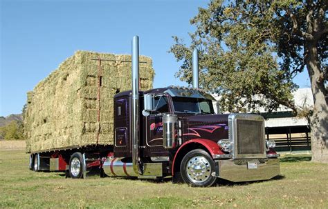 Custom Peterbilt Hay Hauler Peterbilt Trucks Trucks Big Trucks