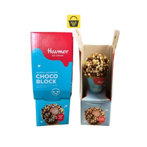 Havmor Choco Block Cone Ice Cream Town Tokri