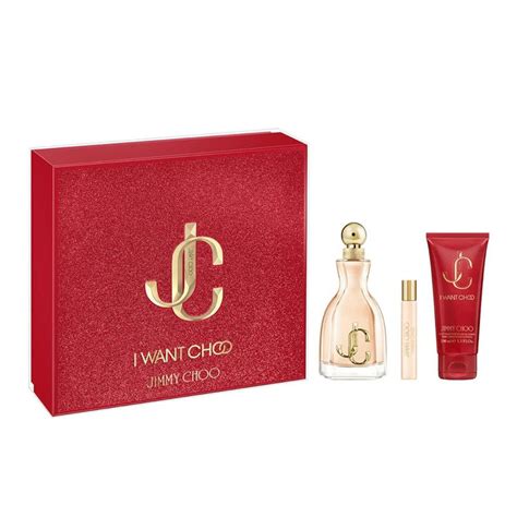 Jimmy Choo I Want Choo Set 33 Oz Edp And 25oz Mini And 34oz Body Lotion