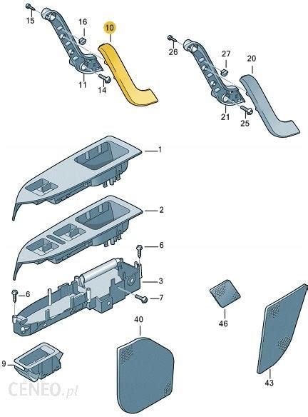 Volkswagen Oe Uchwyt Panel Drzwi Klamka Vw Caddy Touran Prawy Opinie