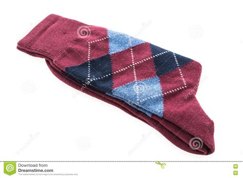 Pair Of Sock Stock Photo Image Of Grey Stripe Cotton 80293082