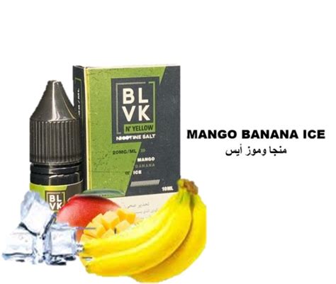 Blvk Mango Banana Ice Saltnic Vape Juice Smirk Vape Shop