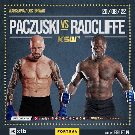 Radosław Paczuski także wystąpi na KSW 73 w Warszawie Rywalem Polaka