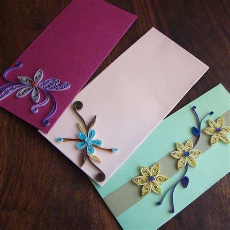 Quilled Flower Envelops Paper Quilling Flowers Origami And Quilling