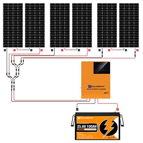 Eco Worthy Kwh Solar Power Complete Kit W V With Lithium