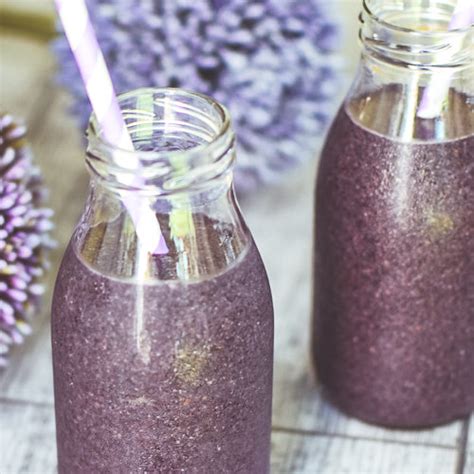 Blueberry Hemp And Flaxseed Protein Smoothie The Balanced Kitchen