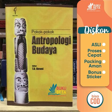 Jual Pokok Pokok Antropologi Budaya T O Ihromi Kab Sleman Buku