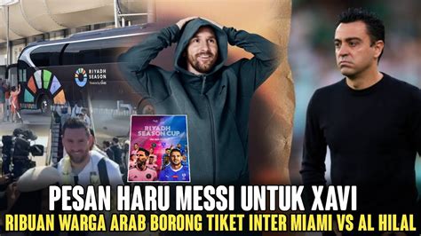 EFEK GOAT Berkat Messi Liga Arab Langsung Banjir Sponsor Xavi Pamit