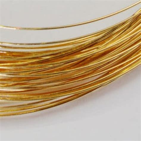 14k Solid Yellow Gold Wire 18 30 Gauge Round 1 2 Hard Etsy