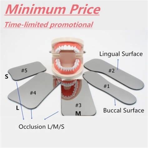 Dental Orthodontic Photo Mirror Intraoral Mouth Glass Reflector Two