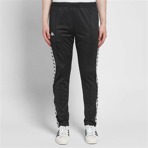 Kappa Astoria Snap Slim Track Pant Black And White End Ca