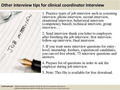 Top 10 Clinical Coordinator Interview Questions And Answers