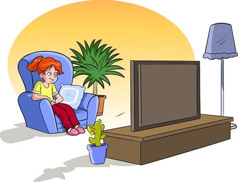 Entertainment Clipart - lady-watching-tv-clipart-6212 - Classroom - Clip Art Library