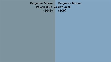 Benjamin Moore Polaris Blue Vs Soft Jazz Side By Side Comparison