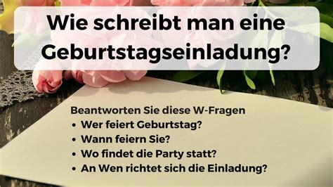 Einladung Zum Geburtstag Ein Leitfaden Zur Gestaltung Und Formulierung