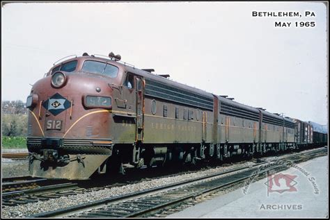 Lehigh Valley EMD F3A 512 At Bethlehem PA ARHS Digital Archive