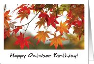 October Birthday Cards from Greeting Card Universe