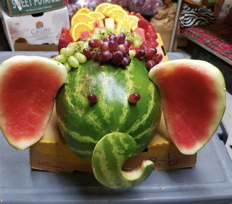 Elephant fruit tray made by irene moreno – Artofit