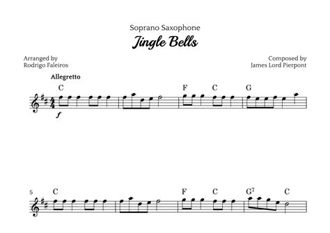 Jingle Bells Arr Rodrigo Faleiros By James Lord Pierpont Sheet Music