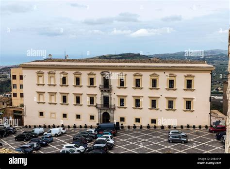 Agrigento Italy May 8 2023 Elevated View Of The Facade Of The Old