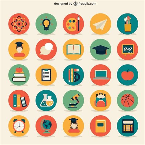 Premium Vector | Education icons collection