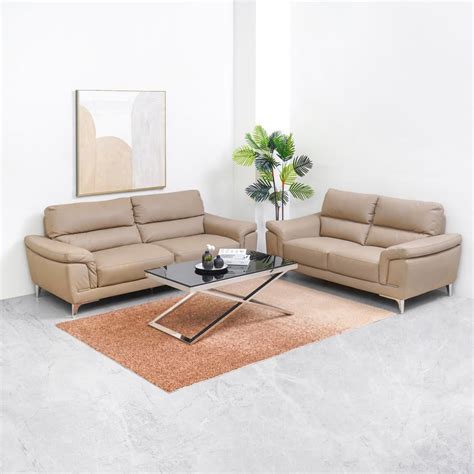 Jual Sofa Kulit Sintetis 2 Dudukan Minimalis Informa