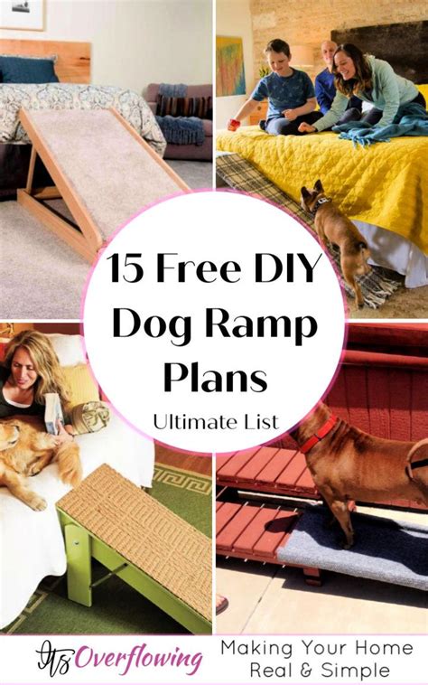 15 Free DIY Dog Ramp Plans For Bed, Car, Couch, Stairs