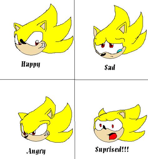 Super Sonic Emotions By Sonicthehedgehog125 On Deviantart